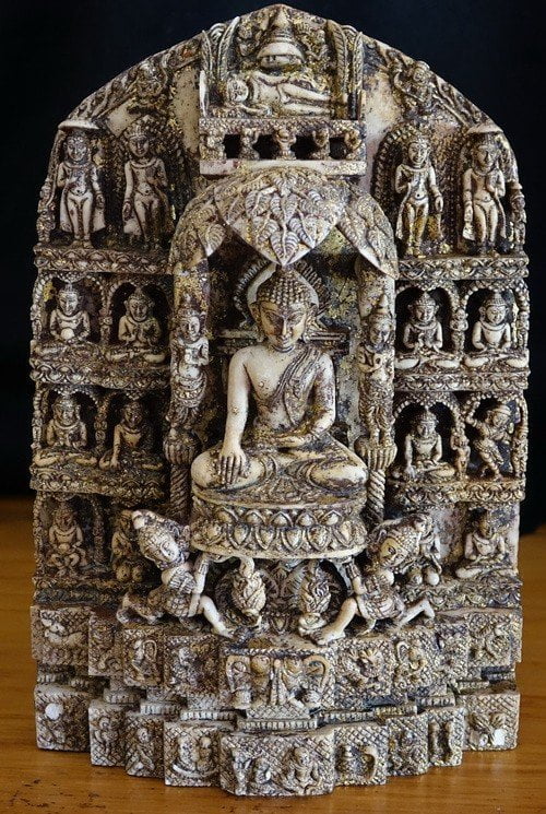 Burmese Buddhist Andagu Stone Stelae
