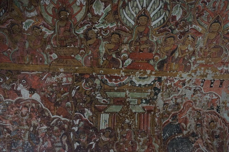 Burmese Buddhist Art Po Win Taung Caves