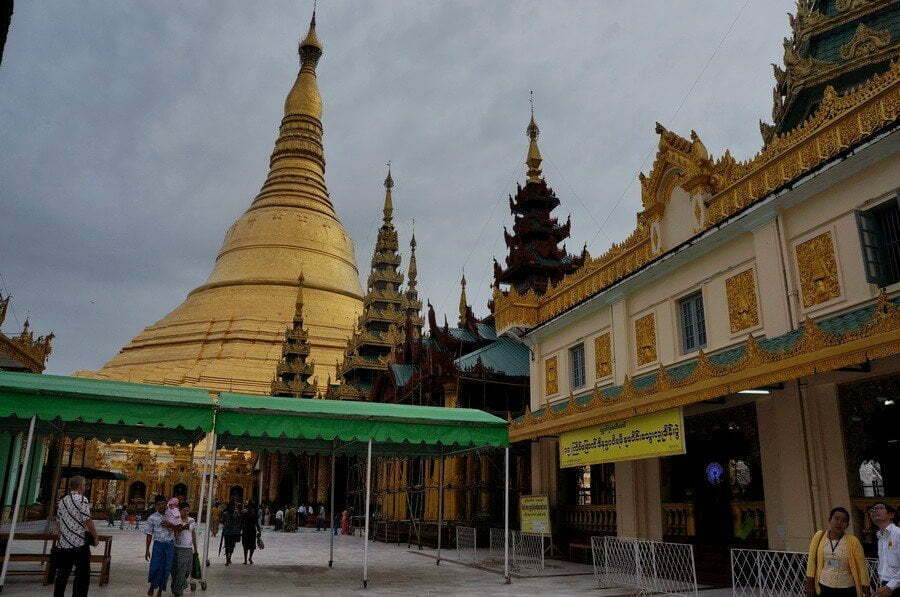 section of the Shwedagon Pagoda