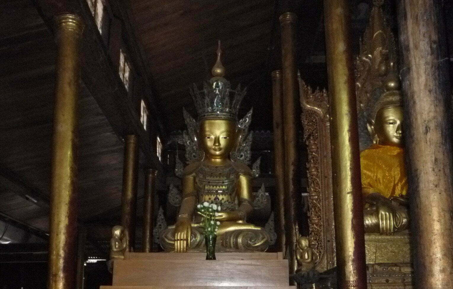 Royal Crowned Buddha Statue Shan Style