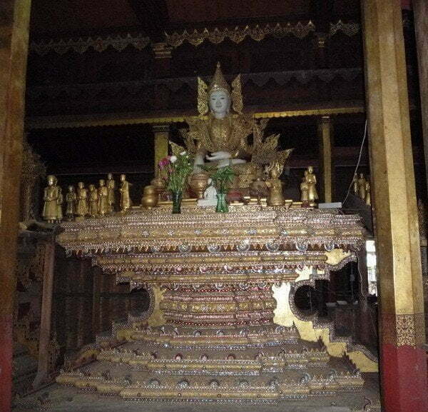 Shan Style Royal Crowned Jambhupati Buddha Statue