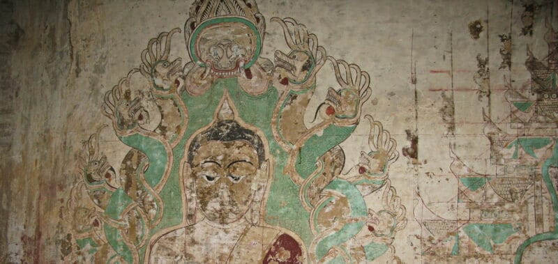 Deity Murals on Wall of Ananda Temple 