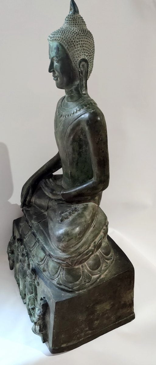 Rare Burmese Bronze Pagan Buddha Statue