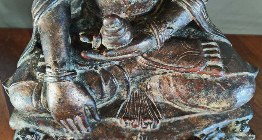 Mrauk-u Buddha statue in Bhumisparsa Mudra