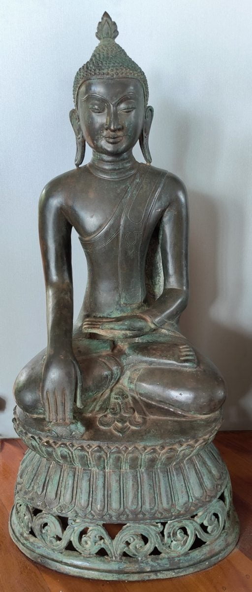 Rare, Beautiful Pagan Bronze Buddha Statue