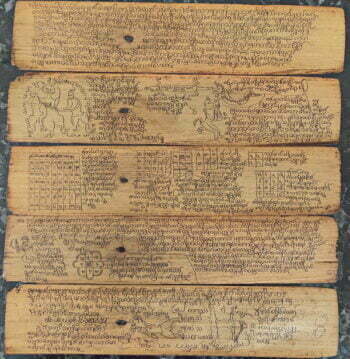 Burmese Palm Leaf Astrological Manuscript