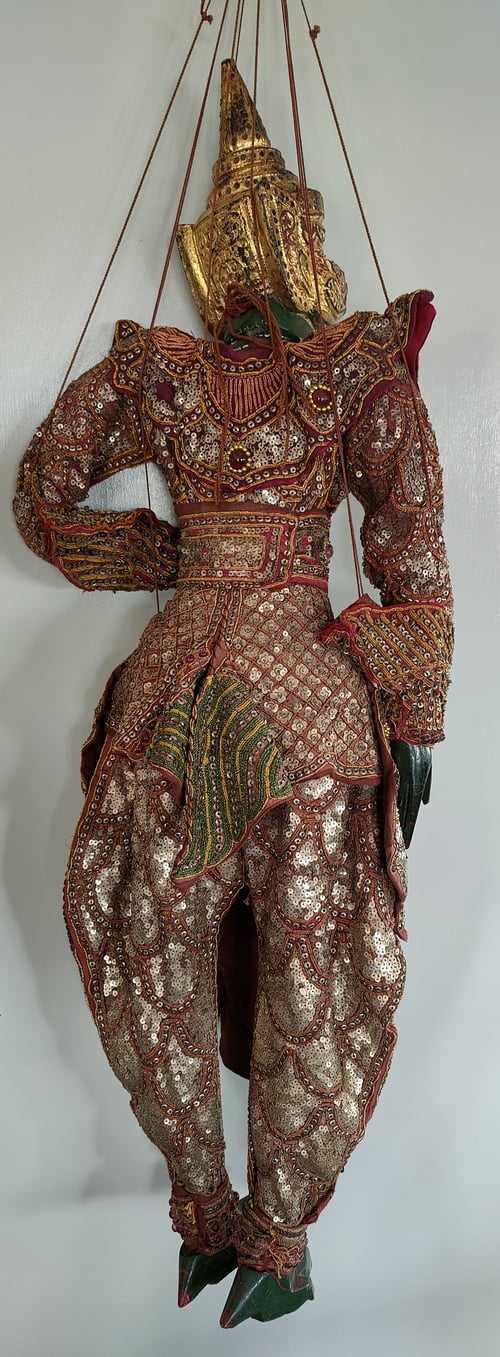 Back view Burmese Garuda Puppet