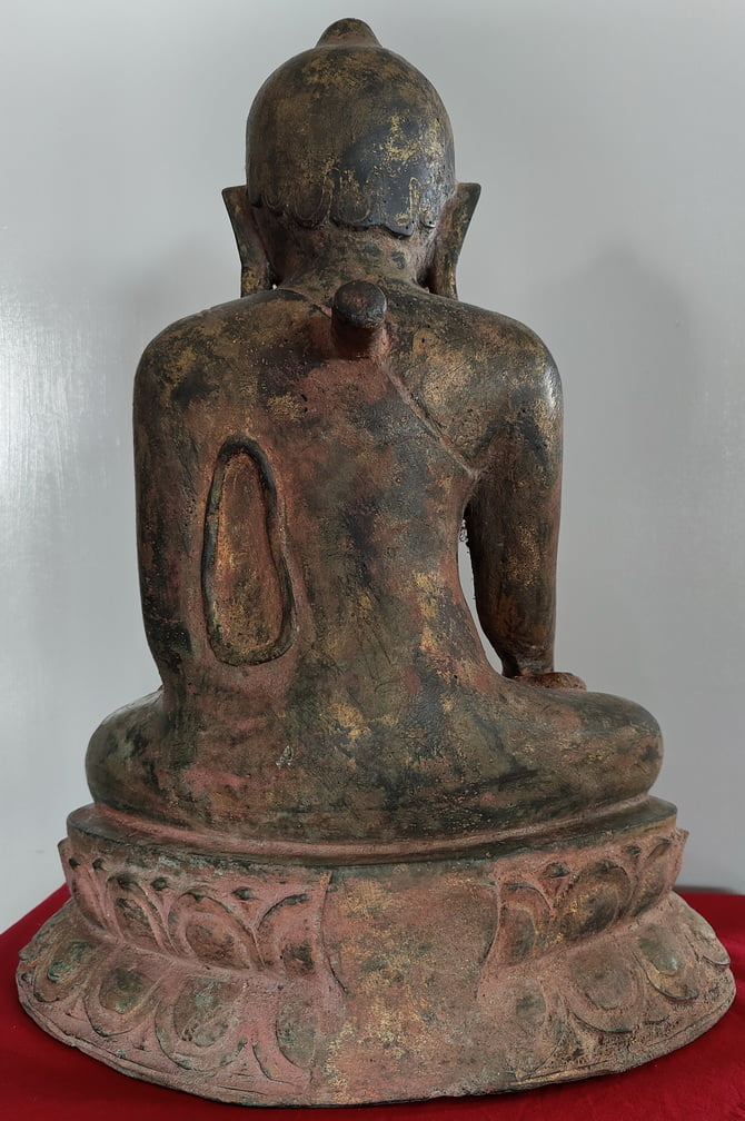 Extremely Rare Burmese Bronze Pagan Buddha Statue