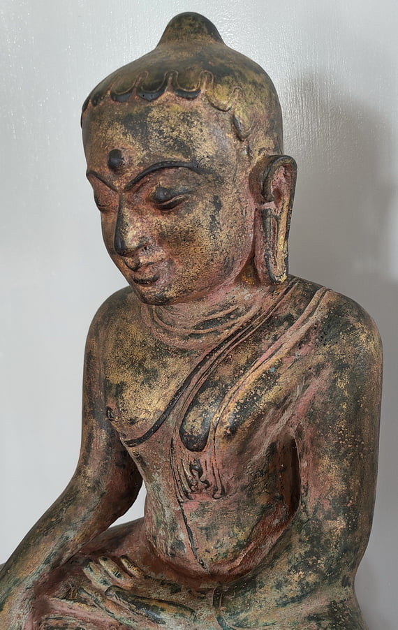 Burmese Bronze Pagan Buddha Statue