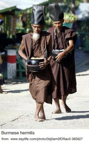 Historical Bagan King AAri Monks in Myanmar