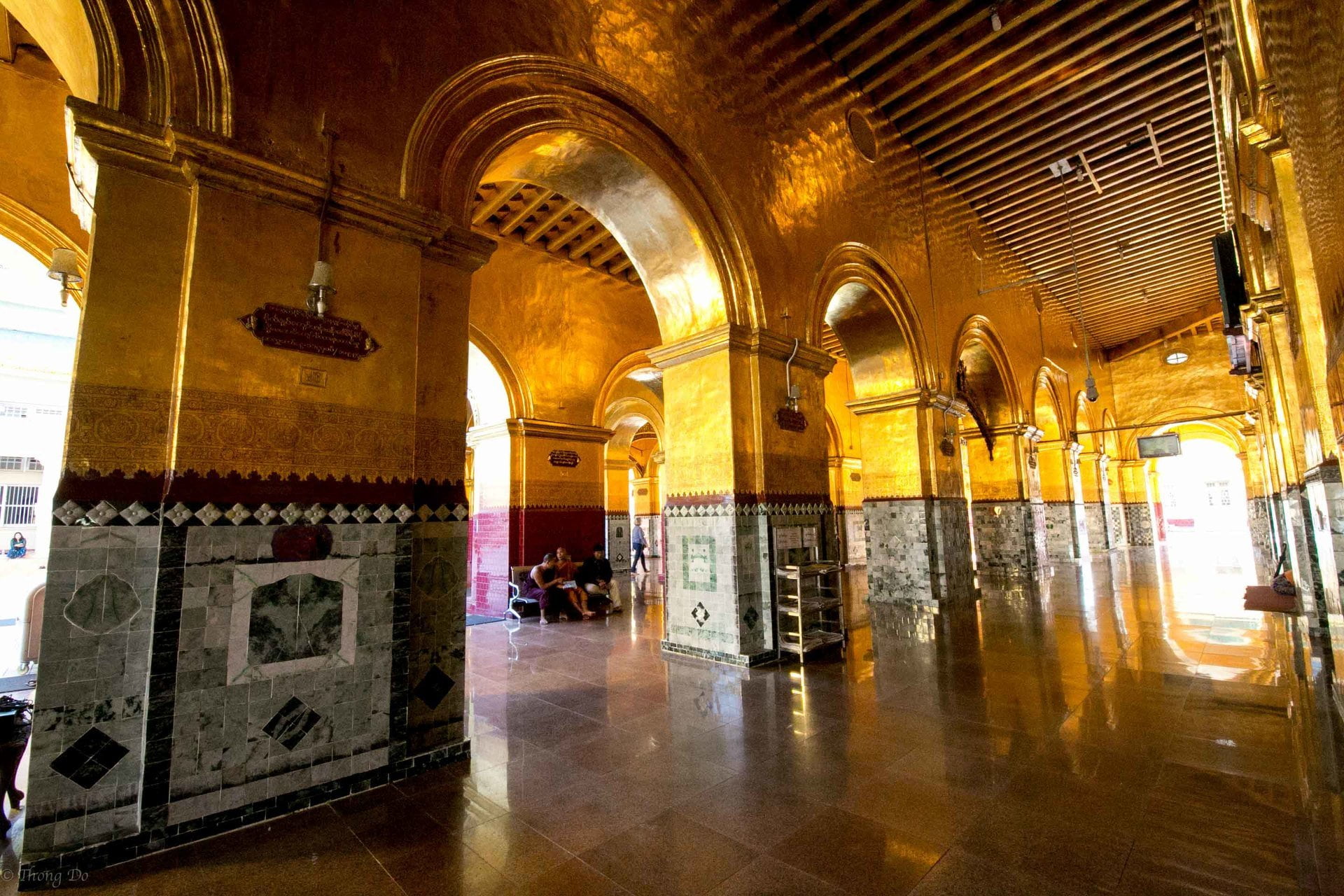 Inside Mahamuni Pagoda