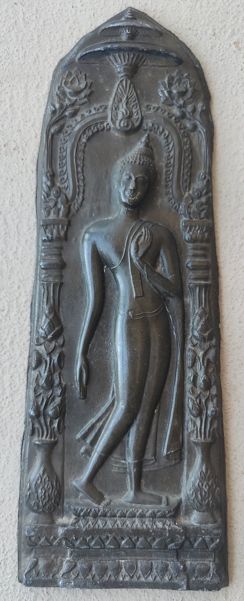 Metal Buddhist Votive Plaque / Sukhothai Style